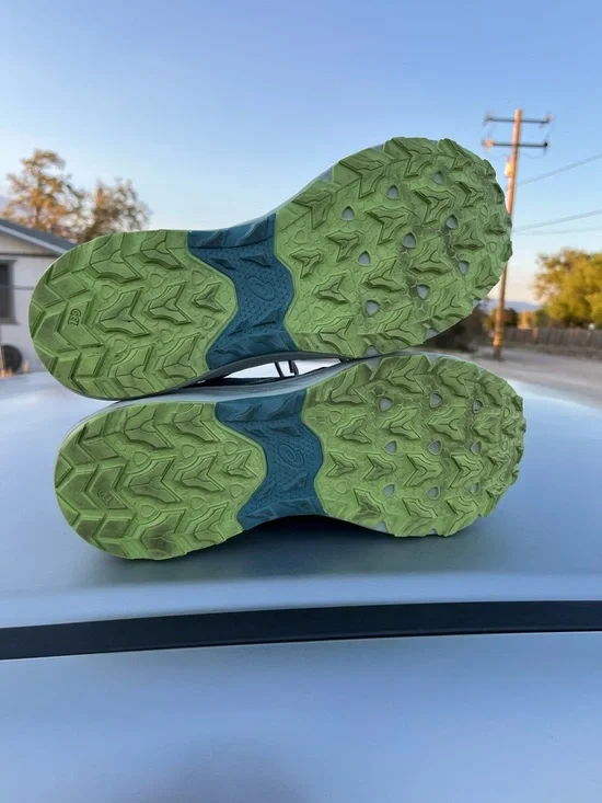 Asics Gray with Pink Logo Cushioning Running Shoe - Picture 9 of 11